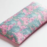 Floral eye pillow: This floral eye pillow is made with Tana Lawn™ cotton from Liberty of London and is filled with a soothing blend of lavender and flaxseed. 100% cotton with satin lining. Made in the USA.