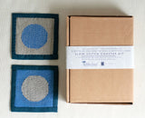 Slow-Stitched Coasters Kit by Helen Round: This lovely linen coaster kit was created as a partnership between Helen Round and textile artist Rebekah Johnston. Suitable for adults without prior sewing experience, this project is designed to be sewn by hand. Hand-sewing is not only immensely satisfying, it has been shown to be both relaxing and meditative.
