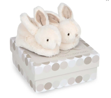 Baby Bunny Slippers with Rattle - add to any carton