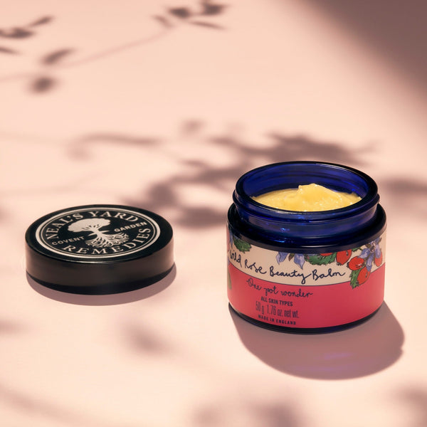 This multipurpose balm from celebrated organic brand Neal's Yard Remedies is one of their most beloved products. It can be used as a moisturizer, exfoliating cleanser, lip balm, highlighter, or cuticle softener. This "one pot wonder" enhances radiance as it hydrates and nourishes skin with the glow-giving properties of wild rosehip seed oil